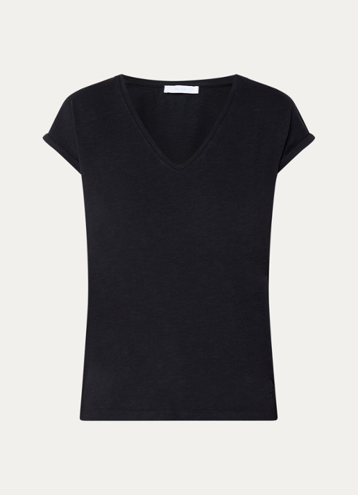 by-bar Momi T-shirt van  katoen - voorkant 3 zwart