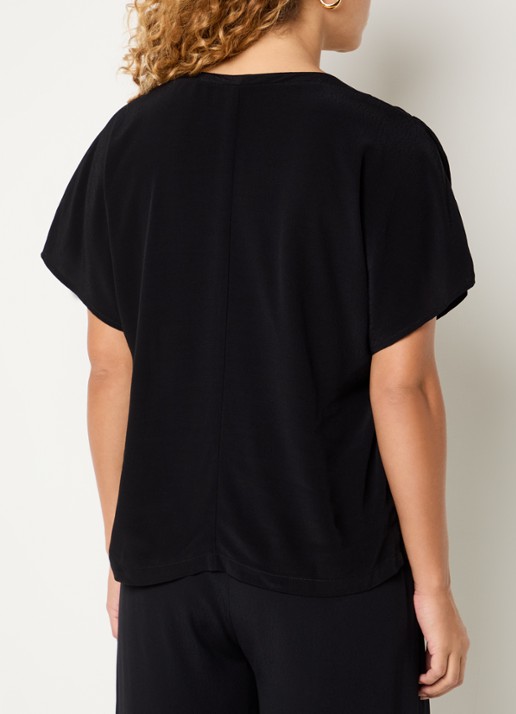 by-bar Moon tuniek met V-hals - achterkant zwart