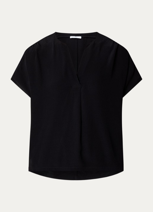 by-bar Moon tuniek met V-hals - voorkant 2 zwart