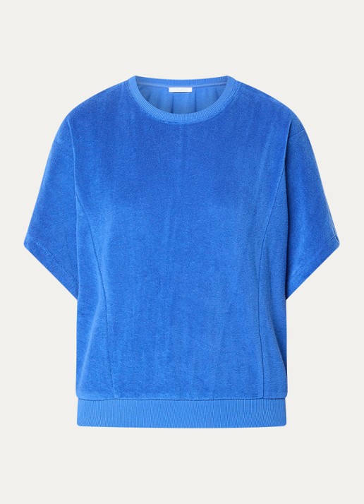 by-bar Nuki top van badstof - voorkant 3 blauw