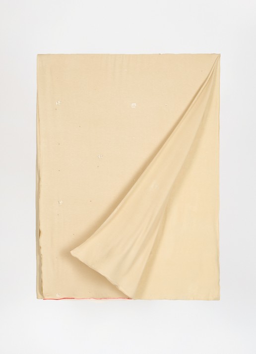 BYLIMA Initials sjaal met strass 180 x 75 cm - detail donkerbeige