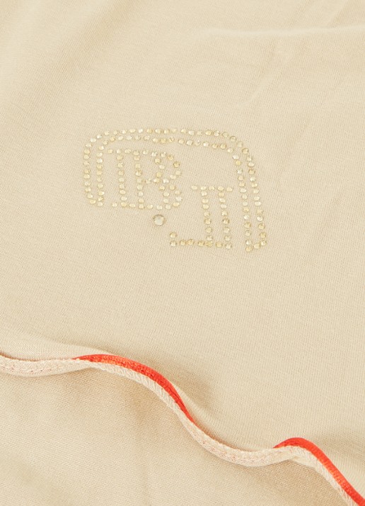 BYLIMA Initials sjaal met strass 180 x 75 cm - detail 3 ivoor
