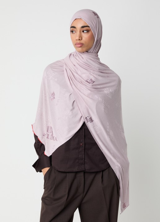 BYLIMA Stamp sjaal met strass 190 x 70 cm