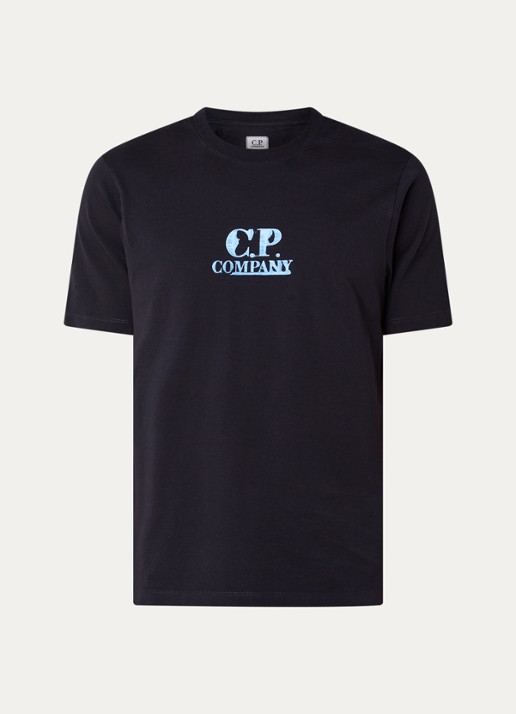C.P. Company 30/1 T-shirt met logo- en backprint