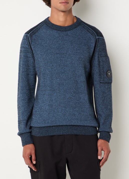 C.P. Company Fijngebreide pullover in wolblend