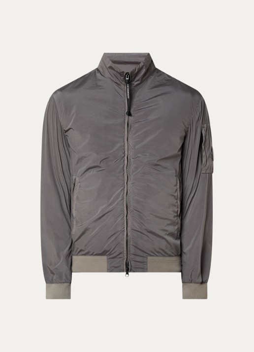 C.P. Company Jack met logo en ritszakken - voorkant 3 grijs