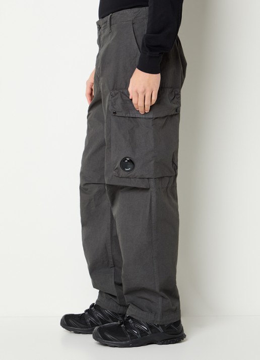 C.P. Company Loose fit cargobroek met klepzakken - detail 4 donkergrijs
