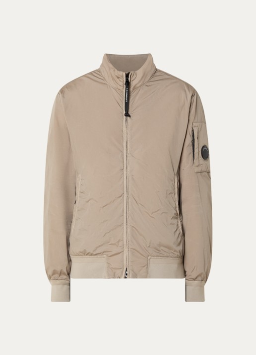 C.P. Company Nycra jack met steekzakken - voorkant 3 khaki