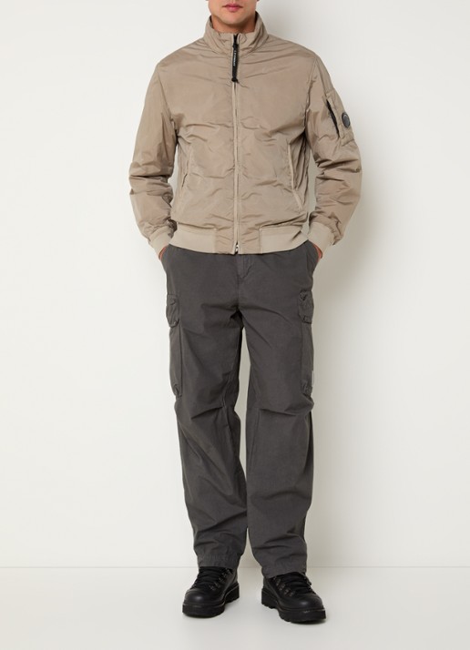C.P. Company Nycra jack met steekzakken - voorkant 4 khaki