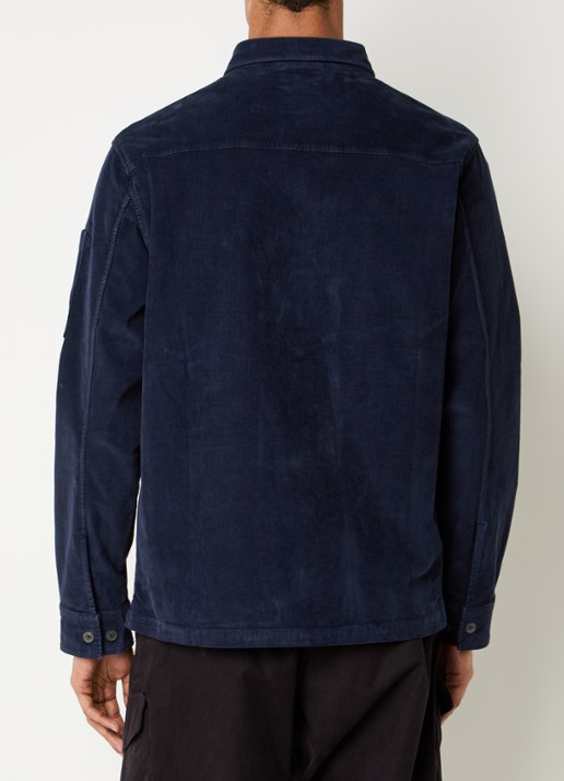 C.P. Company Overshirt van corduroy - achterkant 2 donkerblauw