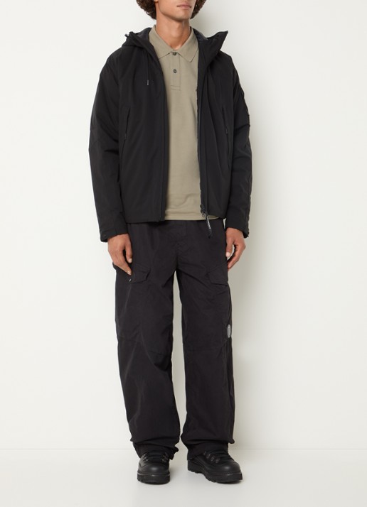 C.P. Company Pro-tek parka met ritszakken - voorkant 2 zwart