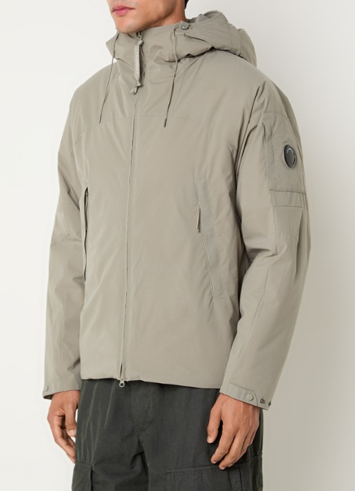 C.P. Company Pro-tek parka met ritszakken - detail 4 taupe