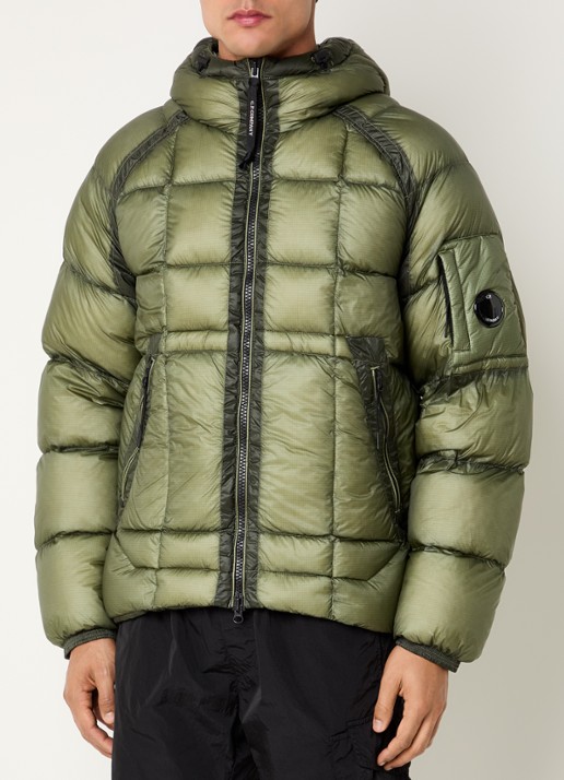 C.P. Company Puffer jack met donsvulling en logo