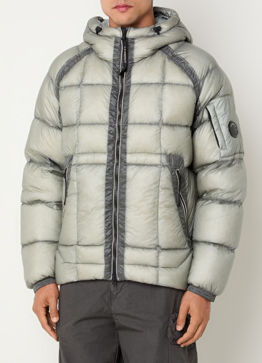 C.P. Company Puffer jack met ritszakken en capuchon