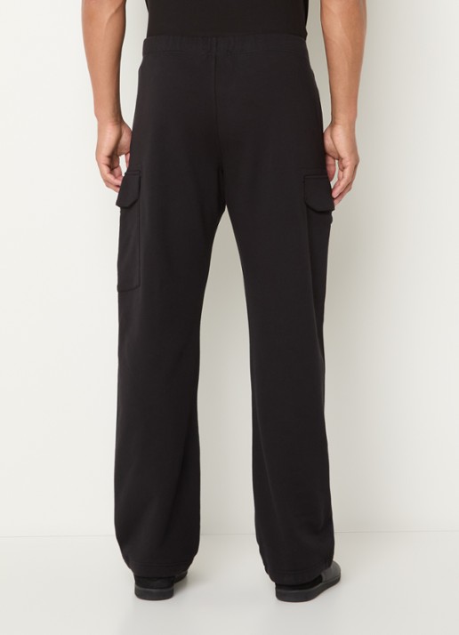 C.P. Company Straight fit joggingbroek met klepzakken - achterkant zwart