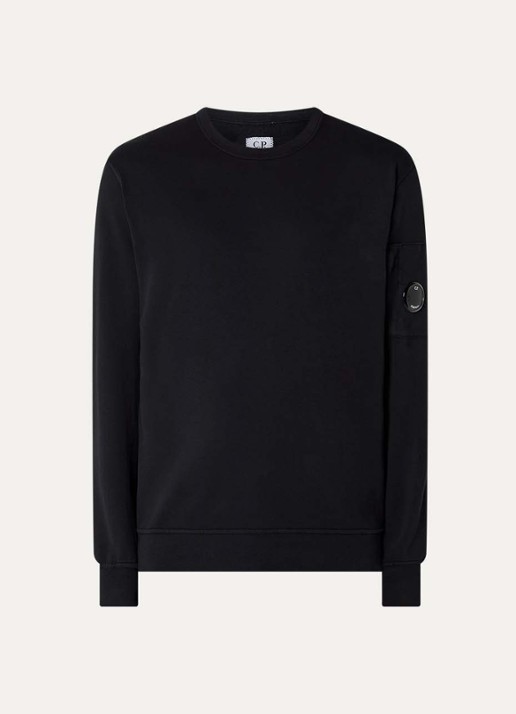 C.P. Company Sweater met logo - voorkant 2 zwart