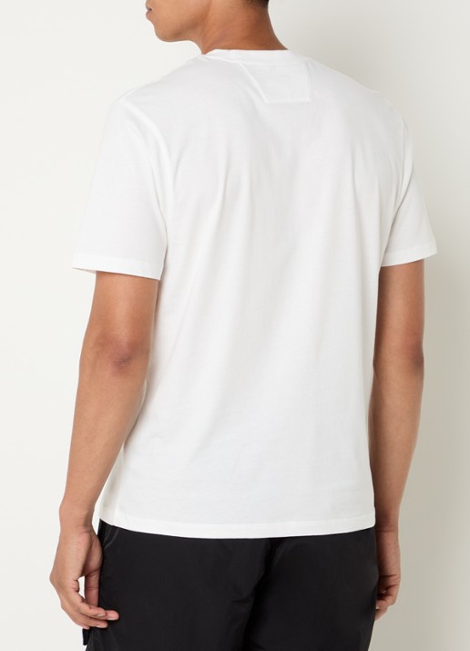 C.P. Company T-shirt met logo - achterkant 4 gebroken wit