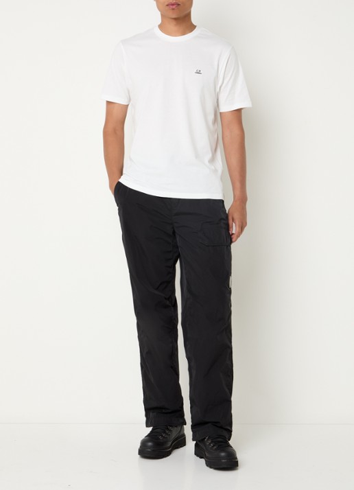 C.P. Company T-shirt met logo - voorkant 2 gebroken wit
