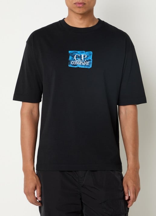 C.P. Company T-shirt met logoprint - achterkant 4 zwart