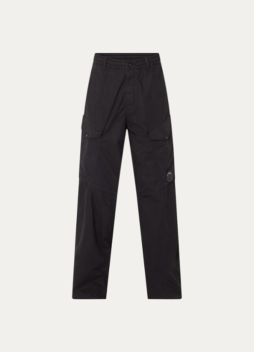 C.P. Company Wide fit broek met steekzakken - voorkant 3 zwart