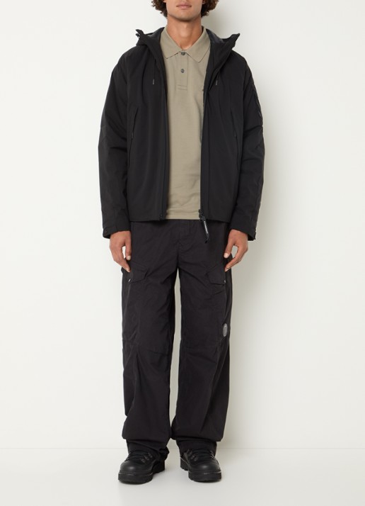 C.P. Company Wide fit broek met steekzakken - voorkant 4 zwart