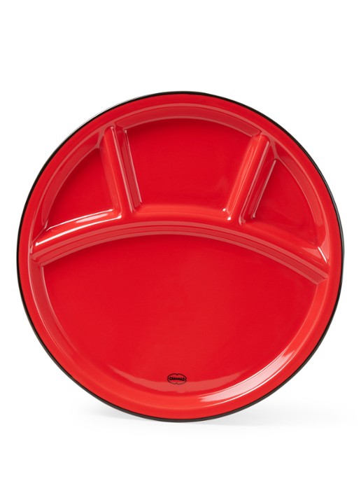 Cabanaz Fonduebord 24,5 cm - voorkant 2 steenrood