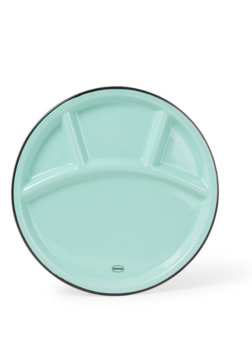 Cabanaz Fonduebord 24,5 cm - voorkant 2 turquoise