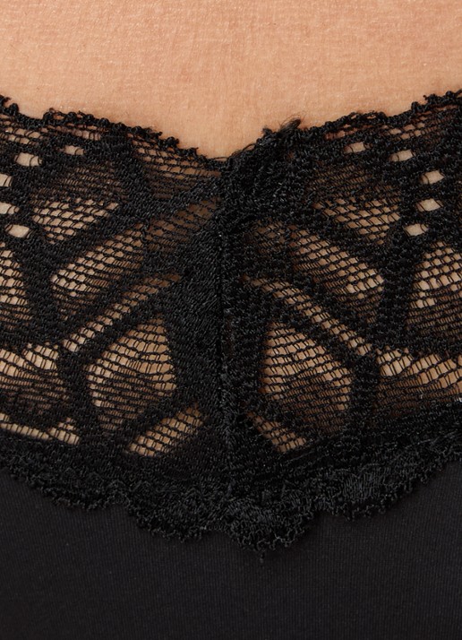 Calvin Klein Attraction string met details van kant - detail 2 zwart
