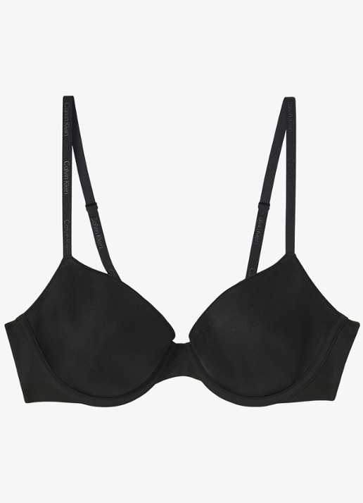 Calvin Klein Bh met beugelondersteuning - voorkant zwart