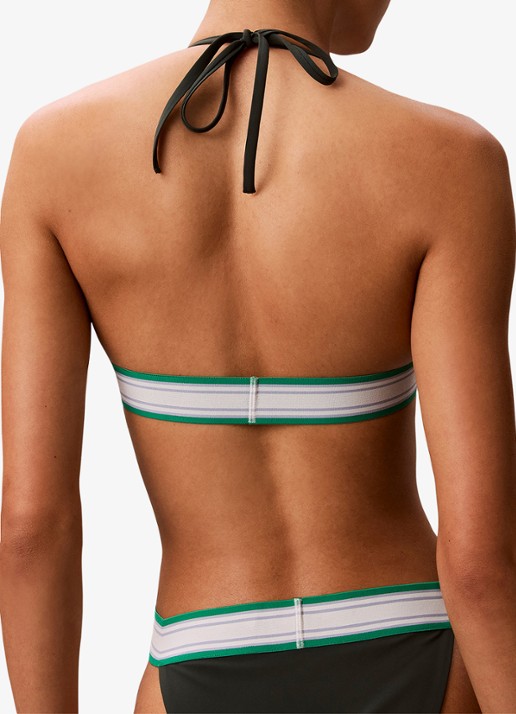 Calvin Klein Bikiniset met gestreept detail - detail 2 donkergroen