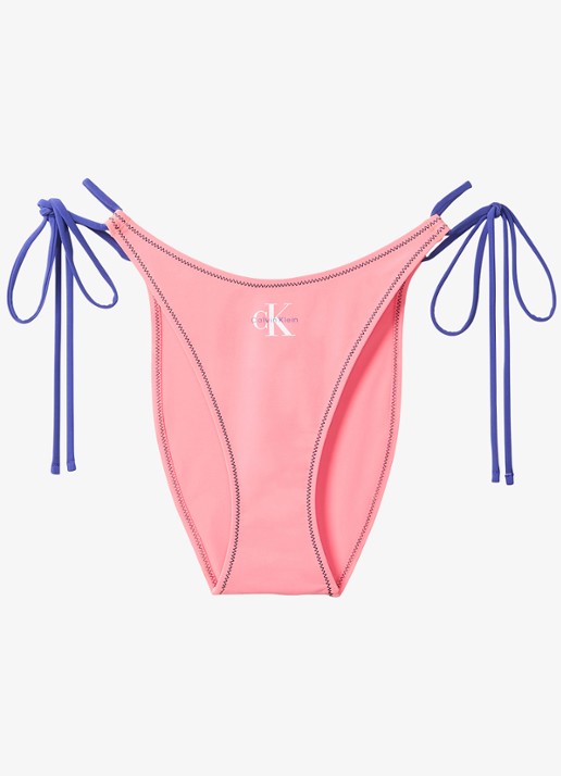 Calvin Klein Bikinislip met logo - voorkant 5 roze