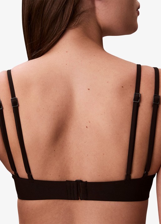Calvin Klein Bikinitop met logo - achterkant 2 zwart
