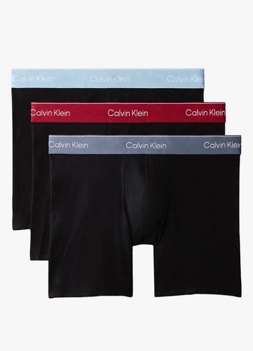 Calvin Klein Boxershort met logoband in 3-pack - voorkant 4 rood
