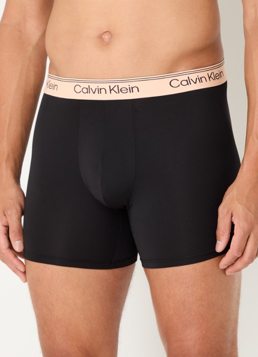 Calvin Klein Boxershort met logoband in 3-pack - voorkant 3 paars