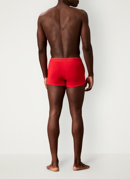 Calvin Klein Boxershorts met logoband in 3-pack - achterkant 6 rood