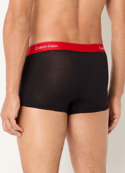 Calvin Klein Boxershorts met logoband in 3-pack - achterkant 2 zwart