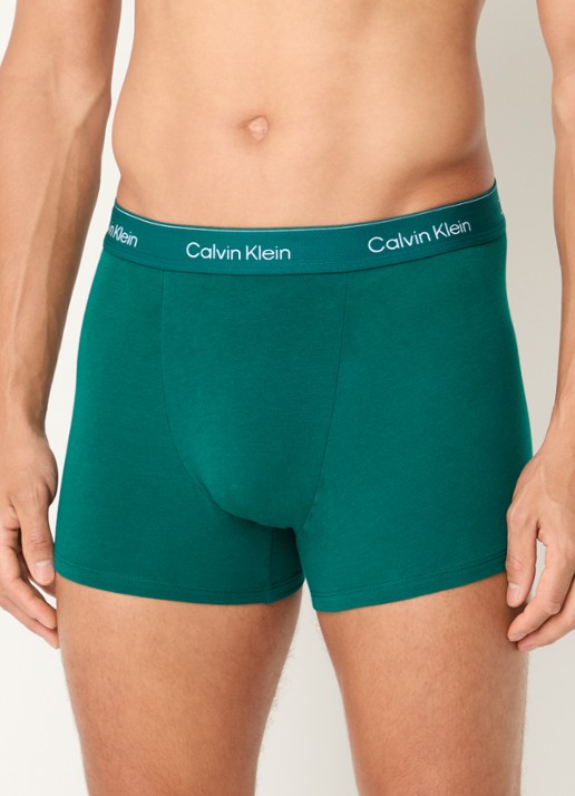Calvin Klein Boxershorts met logoband in 3-pack - detail 2 donkergroen
