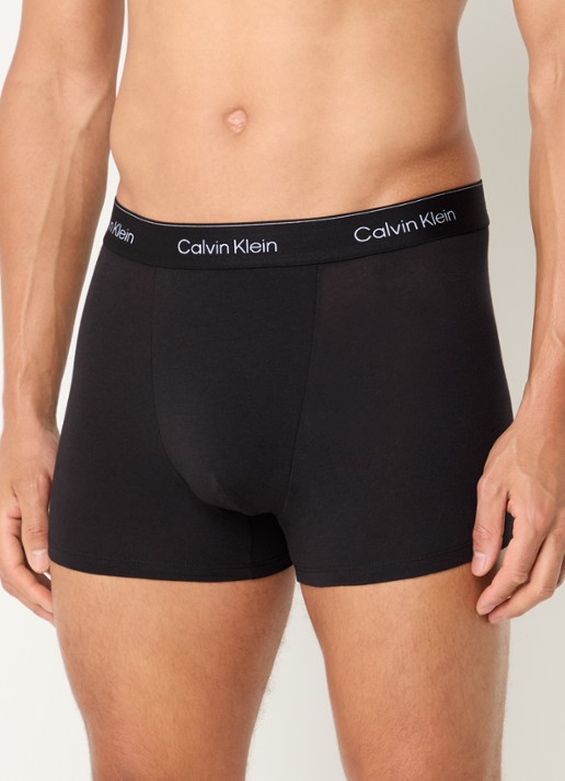 Calvin Klein Boxershorts met logoband in 3-pack - detail 2 diepzwart