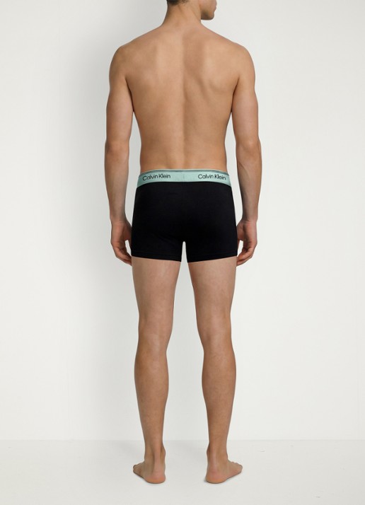 Calvin Klein Boxershorts met logoband in 3-pack - achterkant 4 zwart