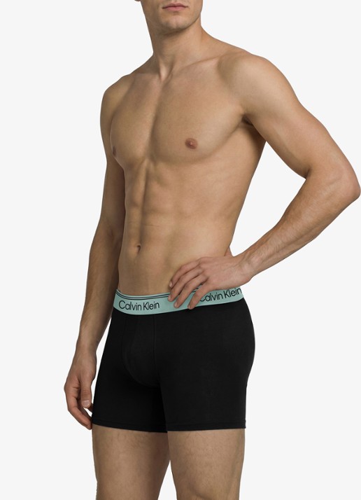 Calvin Klein Boxershorts met logoband in 3-pack - detail 3 zwart