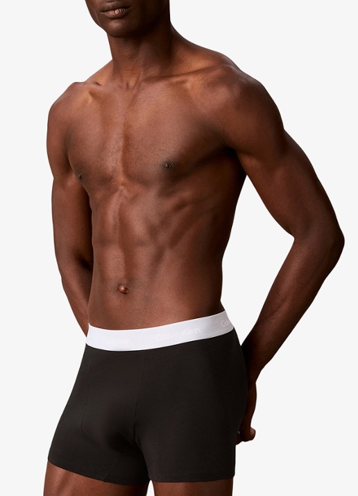 Calvin Klein Boxershorts met logoband in 3-pack - detail 4 blauw