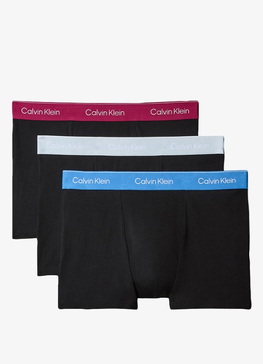 Calvin Klein Boxershorts met logoband in 3-pack - voorkant 5 blauw