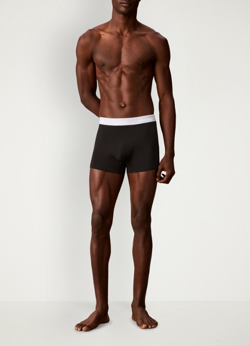 Calvin Klein Boxershorts met logoband in 3-pack - voorkant 6 blauw