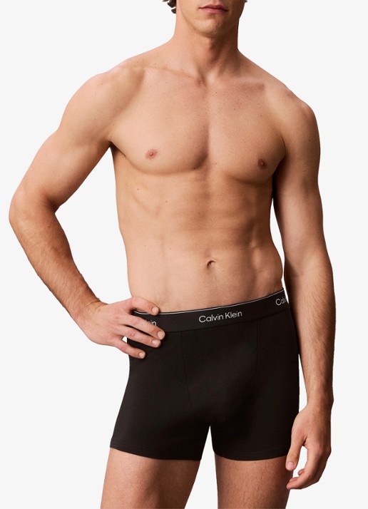 Calvin Klein Boxershorts met logoband in 3-pack - detail 4 paars
