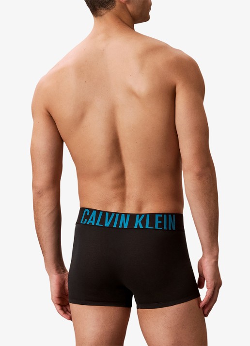 Calvin Klein Boxershorts met logoband in 3-pack - achterkant zwart