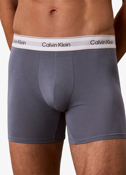 Calvin Klein Boxershorts met logoband in 3-pack - detail 6 beige