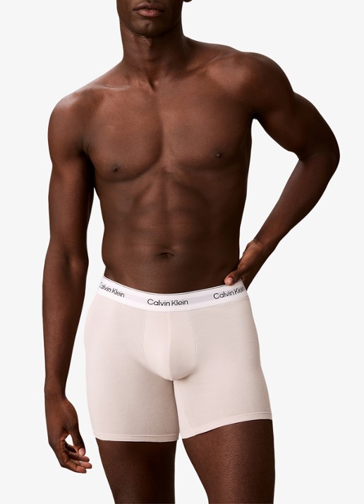 Calvin Klein Boxershorts met logoband in 3-pack - detail groen