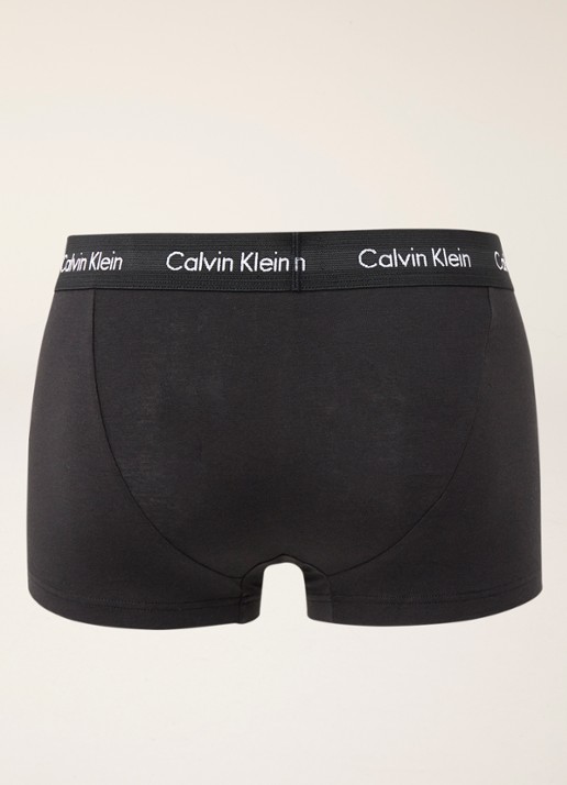 Calvin Klein Boxershorts met logoband in 3-pack - achterkant antraciet