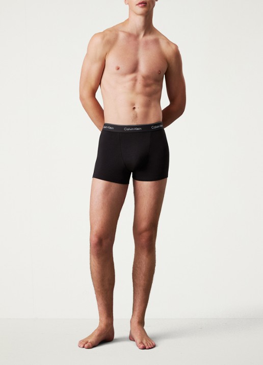 Calvin Klein Boxershorts met logoband in 3-pack - detail 2 diepzwart