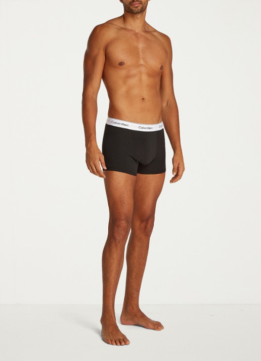 Calvin Klein Boxershorts met logoband in 3-pack - voorkant 5 blauw